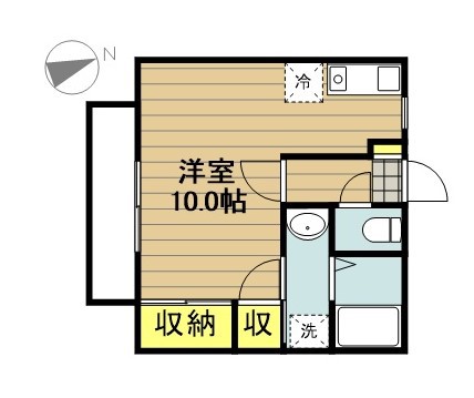 ネトゥール戸田 107号室 間取り
