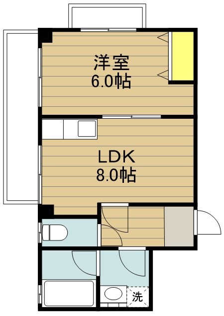 サンセット９０ 201号室 間取り