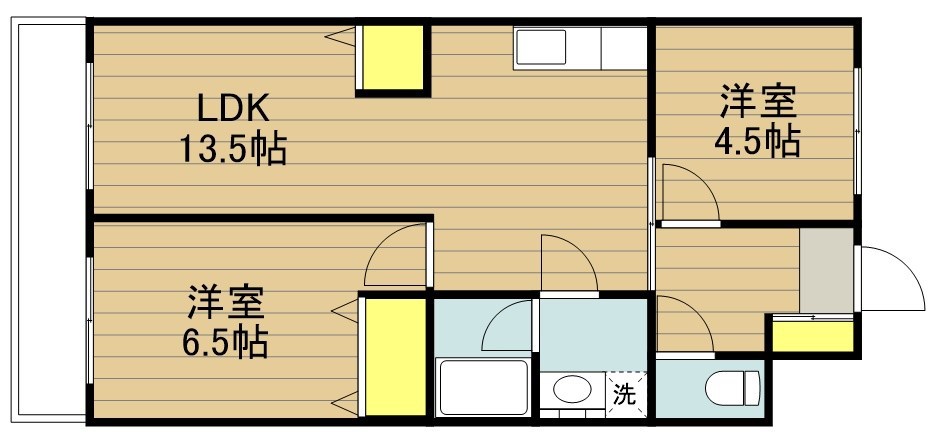 ウエストパレス蕨Ⅱ 306号室 間取り