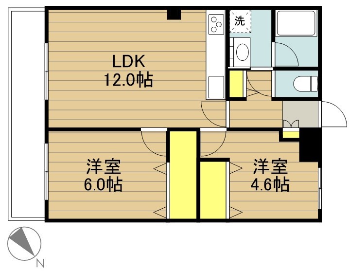 テンダリーマキヤマンション浦和 202号室 間取り