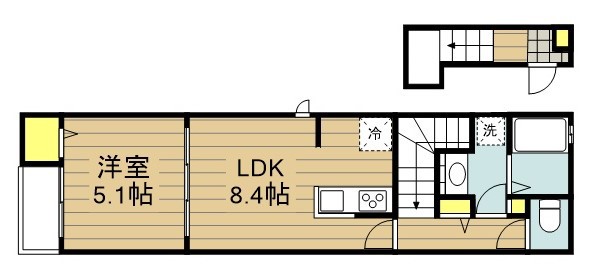 ラ　メール壱番館 205号室 間取り
