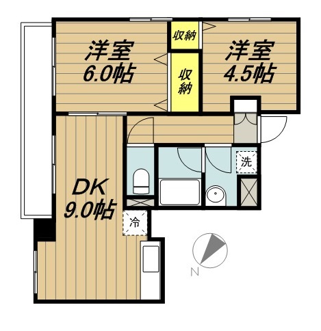 サニースカイ 501号室 間取り
