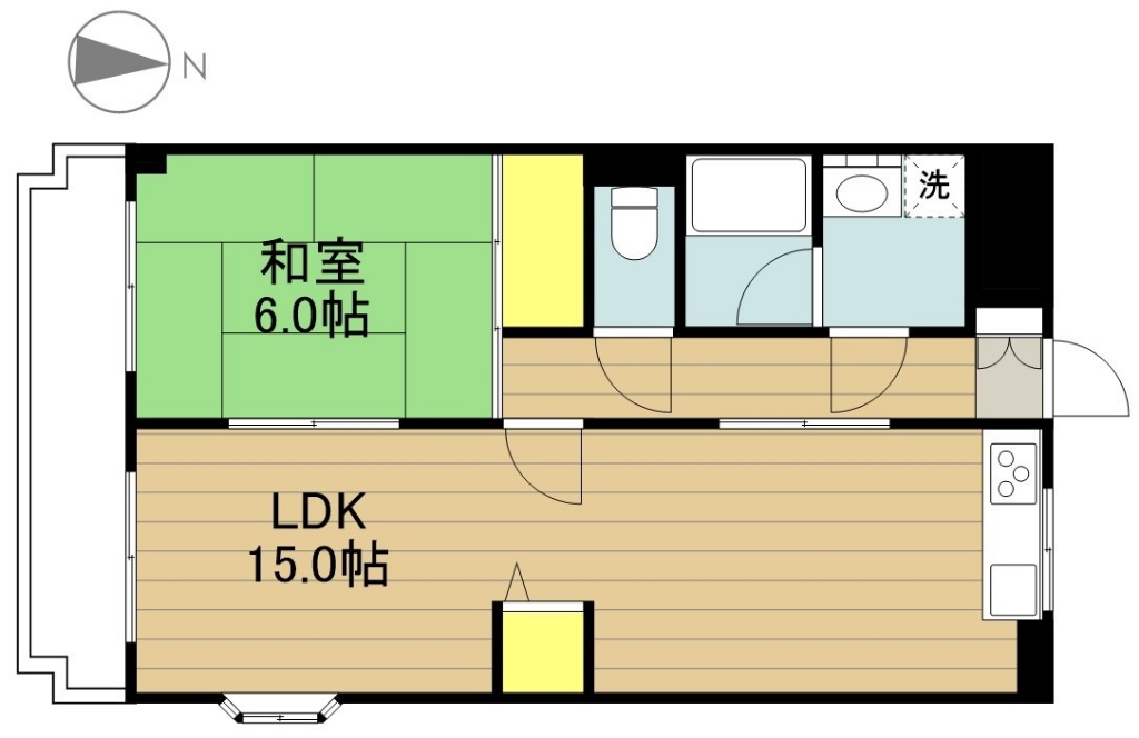 ハイツ中嶋 301号室 間取り