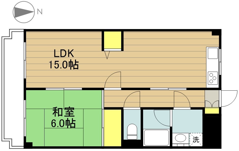 ハイツ中嶋 302号室 間取り