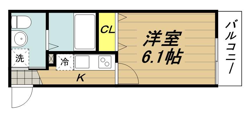 アーク・ヴィラＷＡＲＡＢＩ 305号室 間取り