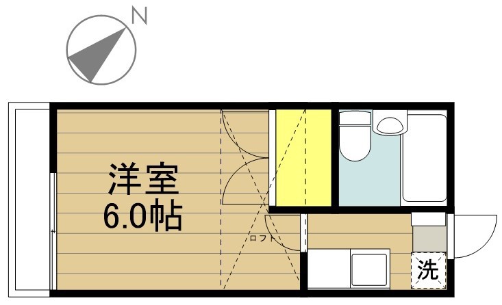 コーポグリーンヒル 207号室 間取り