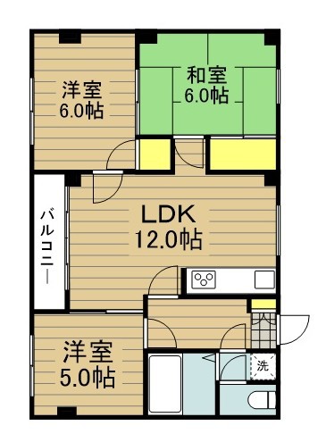 永井マンションＡ 305号室 間取り