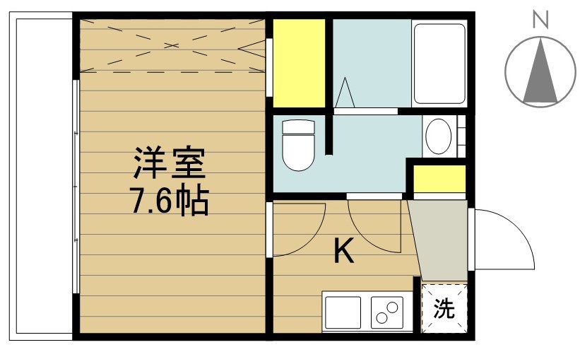 ドゥ・エスポアール 206号室 間取り