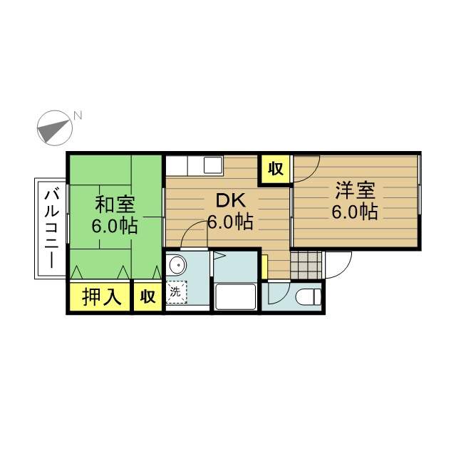 戸田エントピア 201号室 間取り