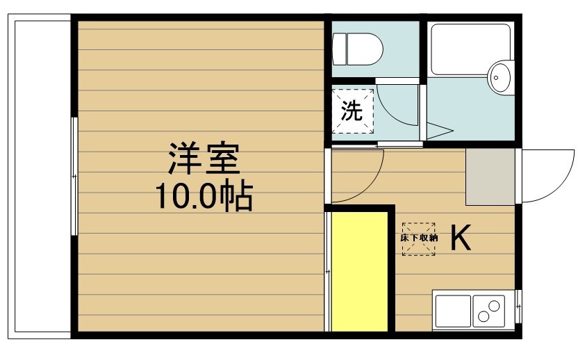 ニューグランデュール喜沢 103号室 間取り