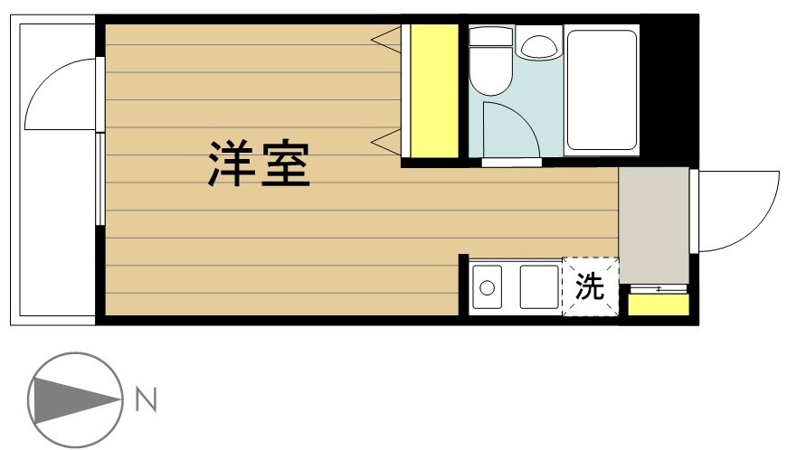 ハイツやすひろ 305号室 間取り