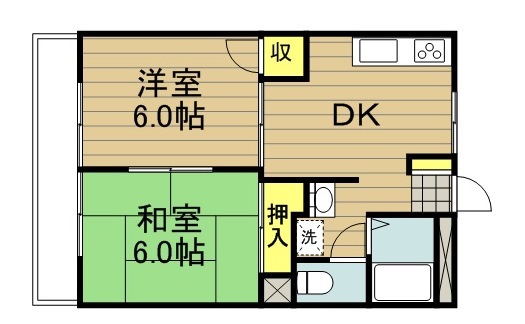 ベルメゾン鈴木 103号室 間取り