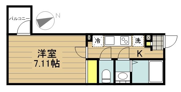カインドネス蕨Ⅱ 304号室 間取り
