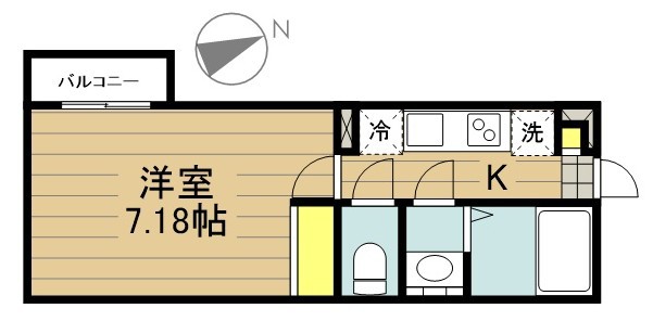 カインドネス蕨Ⅱ 203号室 間取り