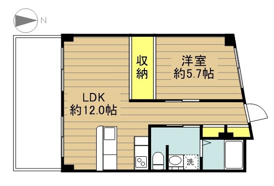 錦ビル 306号室 間取り