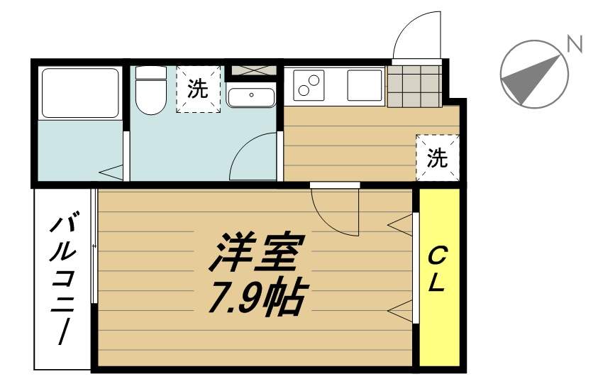Ｃｈｅｒｉｅ 103号室 間取り