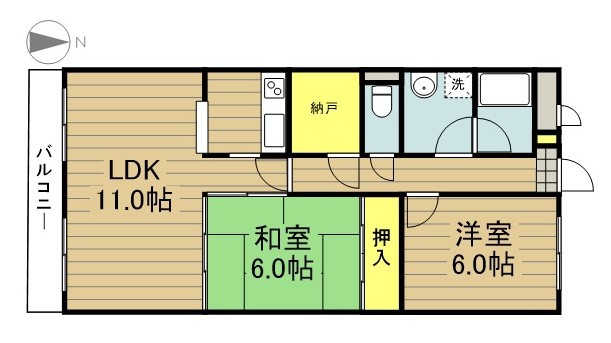 ドエル壱番館 405号室 間取り