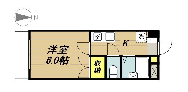 パピヨン 203号室 間取り