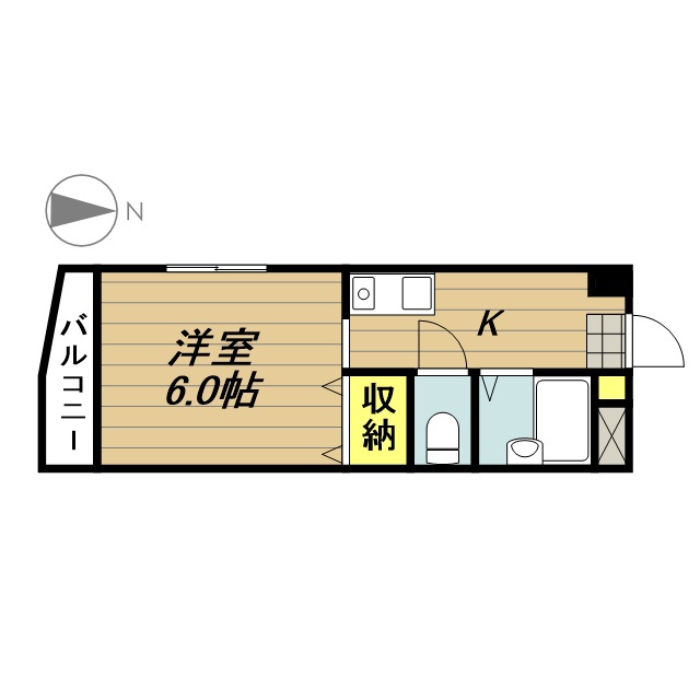 パピヨン 101号室 間取り