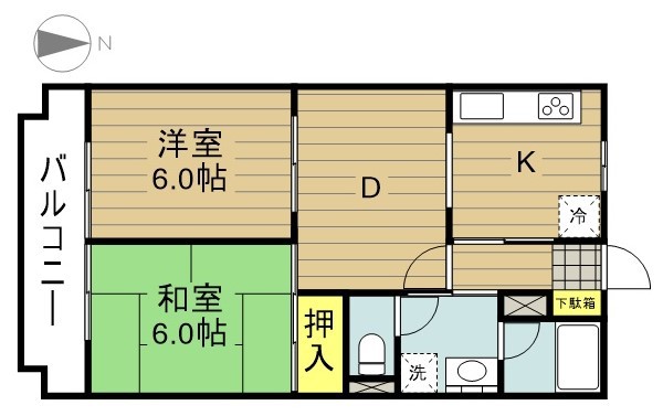コスモ戸田アーバンハイム 205号室 間取り