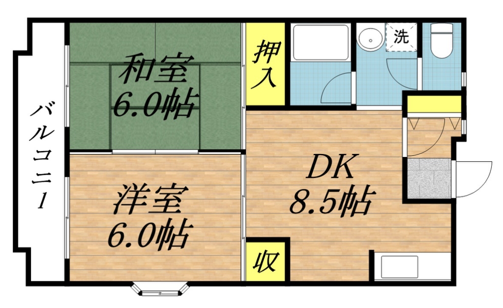 メルロＥ 301号室 間取り