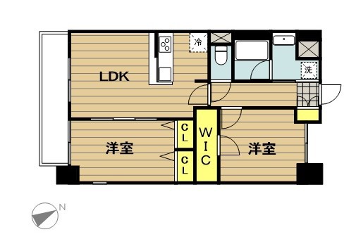 レジデンスヒルズ 401号室 間取り