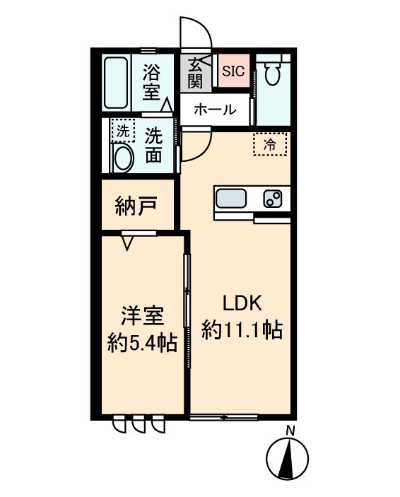 Ｕｒｂａｎ　ｌｉｆｅ　ＴＯＤＡ 203号室 間取り