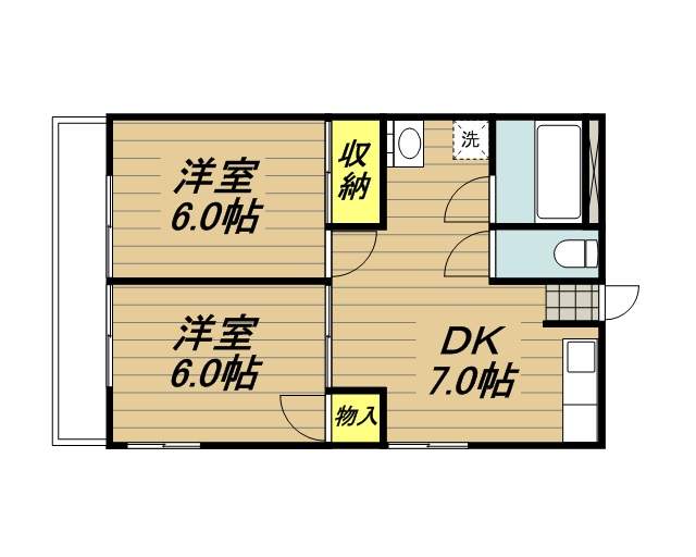 ファーストマンション 201号室 間取り