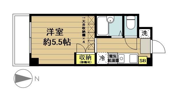ソレイユ戸田 414号室 間取り