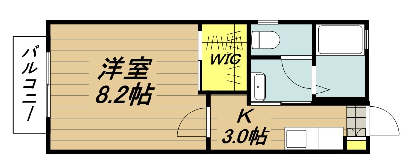 メゾンアンソレイエⅡ 203号室 間取り