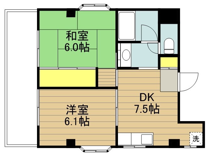 イズミハイム 403号室 間取り