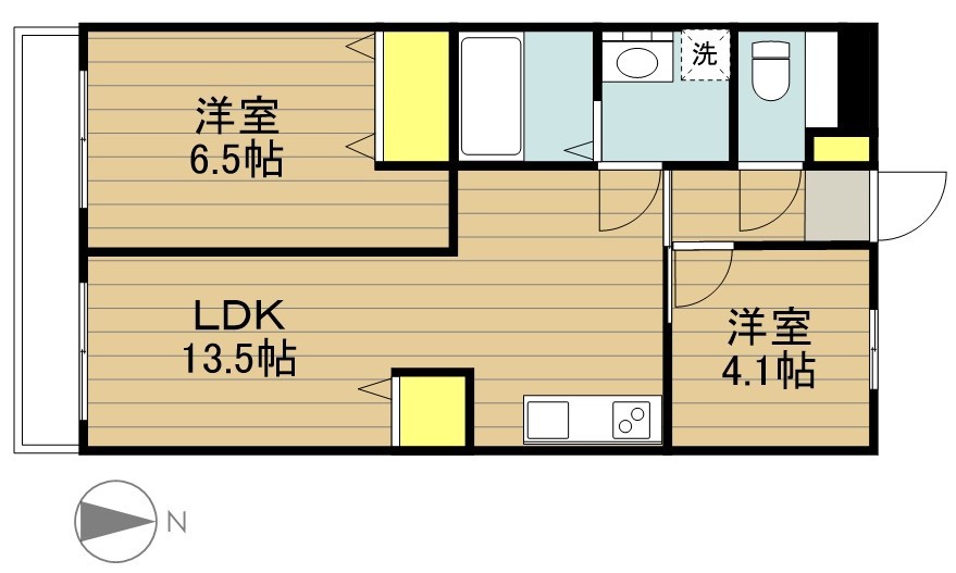 ウエストパレス蕨Ⅰ 間取り図