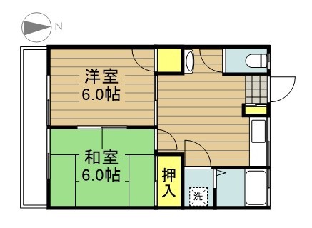 豊雄ハイツ 103号室 間取り