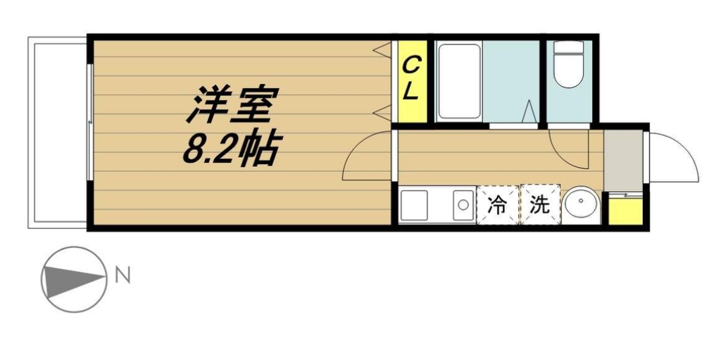 ドリームⅠ 307号室 間取り