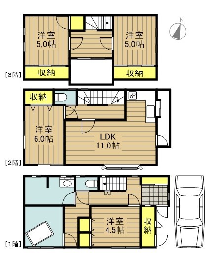 北町２丁目貸家 間取り