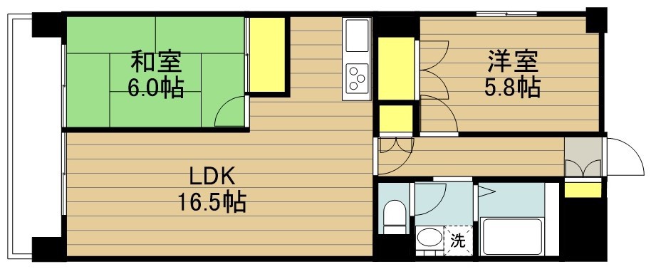 グランメール戸田Ⅱ 間取り図