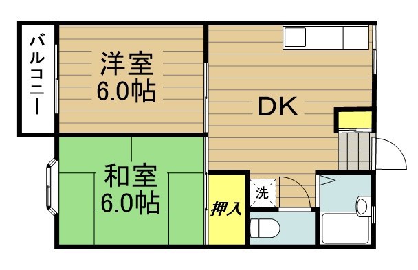 シャンボール内谷 106号室 間取り