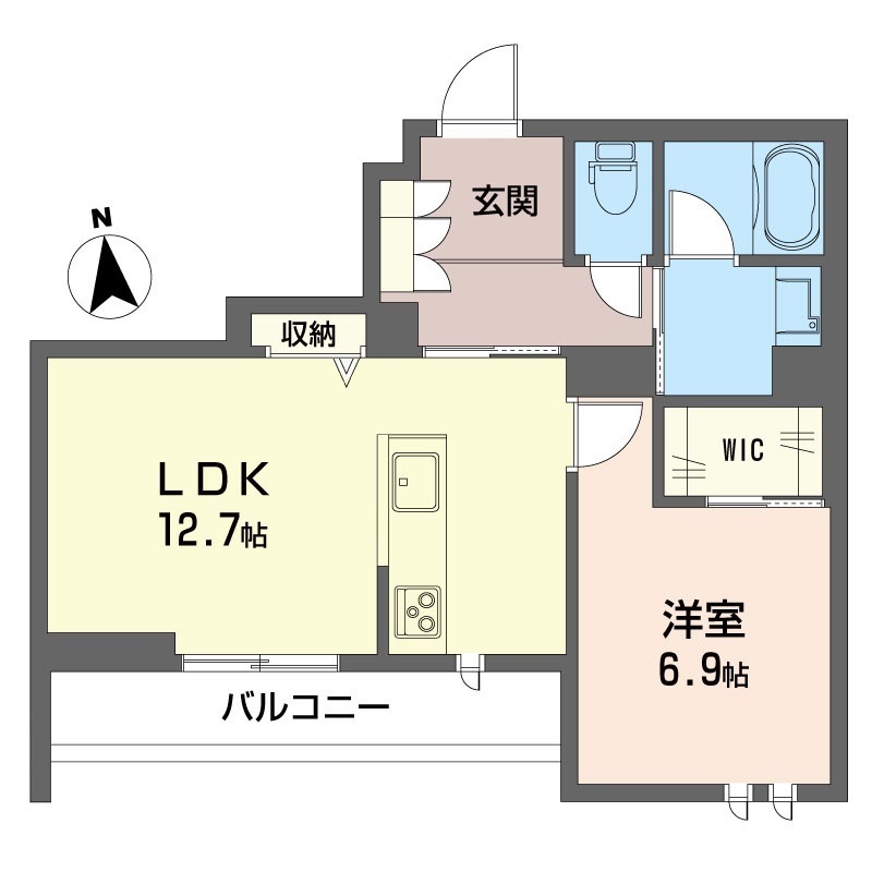 デール 202号室 間取り