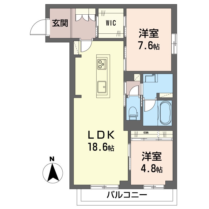 チップ 101号室 間取り