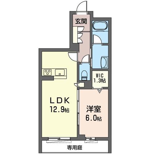 レガーレ 104号室 間取り
