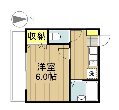 ２０００ミレニアムⅡ 201号室 間取り