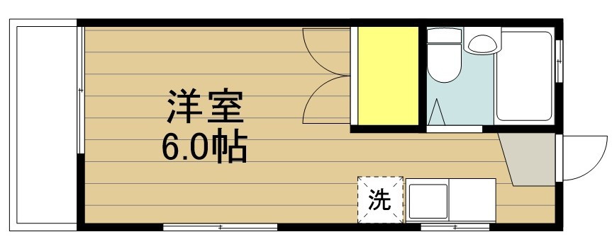 ヤングフェローズ 101号室 間取り