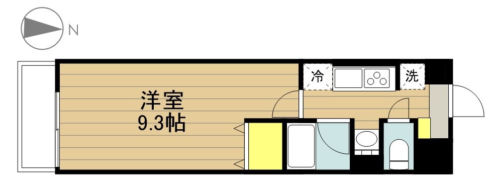 エポックハイム 105号室 間取り
