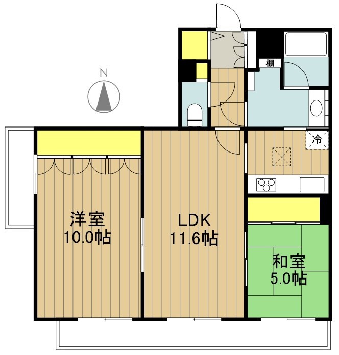 ライオンズマンション戸田第２ 間取り図