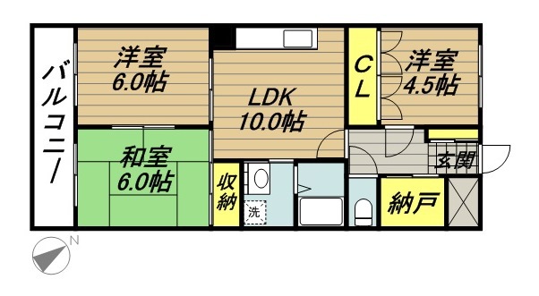 メゾンソレイユ 301号室 間取り
