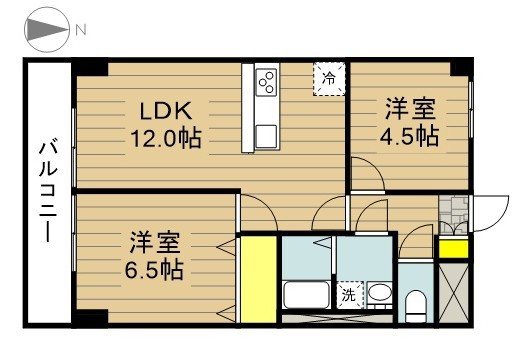 メゾン戸田 302号室 間取り