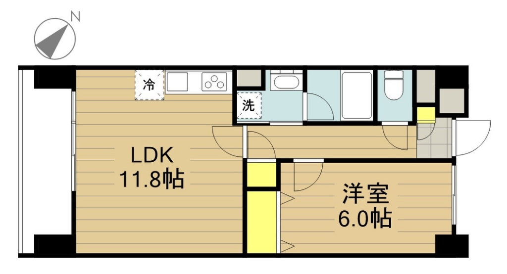レジデンスヒルズ 505号室 間取り