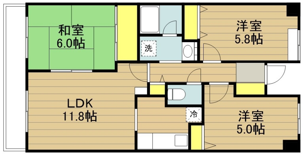 アーバンイケダマンション 610号室 間取り