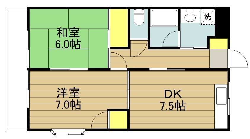 メゾンＫ 201号室 間取り