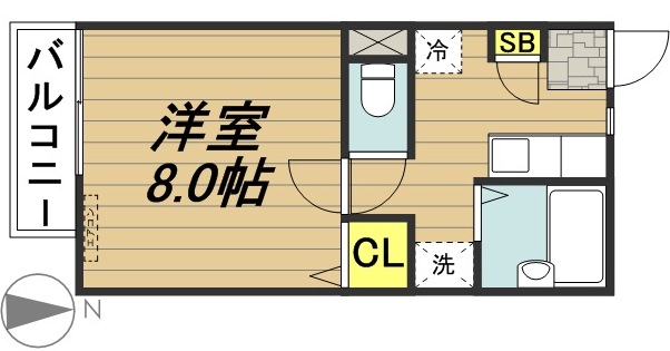 ビレジマルナ 105号室 間取り
